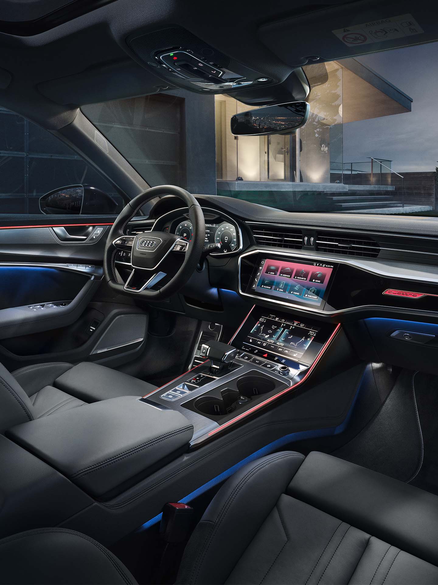 Audi thema's voor interieurverlichting